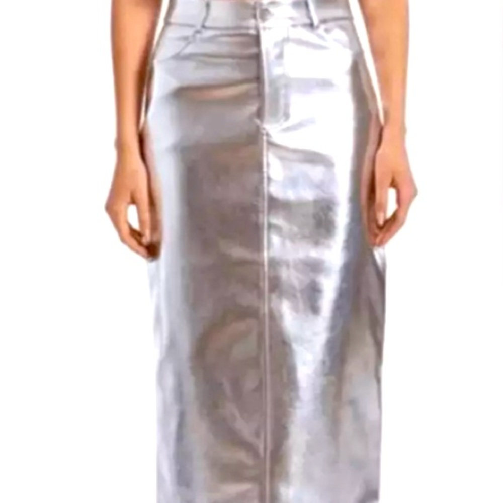 7 For All Man Kind Metallic Skirt, NWT